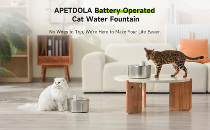 FurFlow™️ Portable Stainless Water Fountain